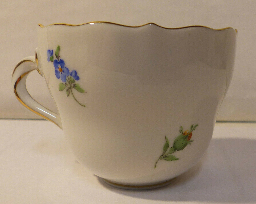 マイセン(Meissen)　カップ＆ソーサーセット　イエローローズ・勿忘草　1級品