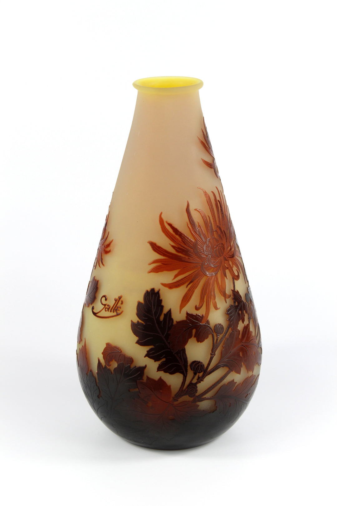 エミールガレ 菊の花の花瓶 – アンティークテーブルウェア