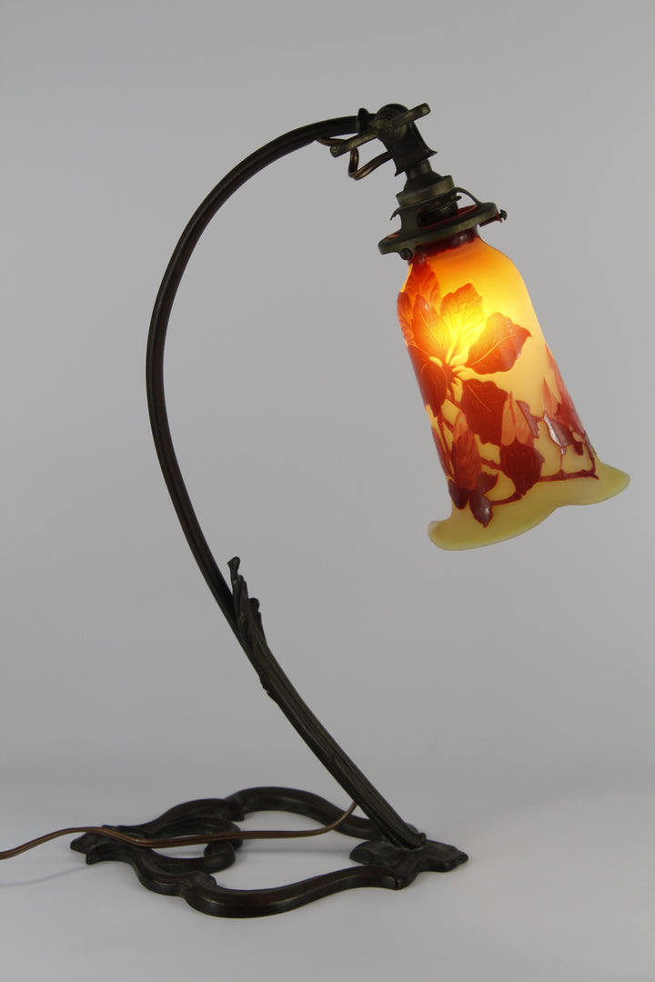 エミールガレ マグノリアの花のテーブルランプ アールヌーボー