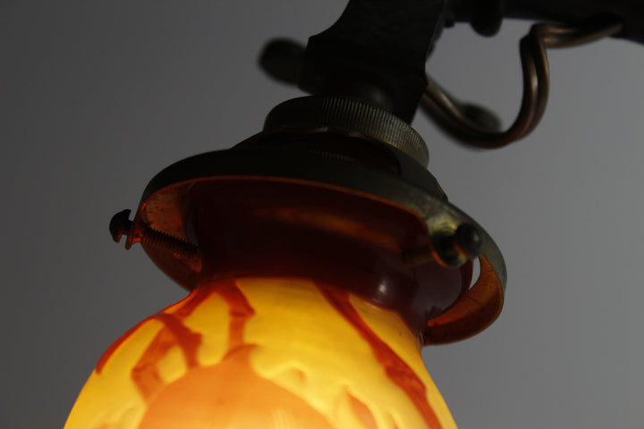 エミールガレ マグノリアの花のテーブルランプ アールヌーボー