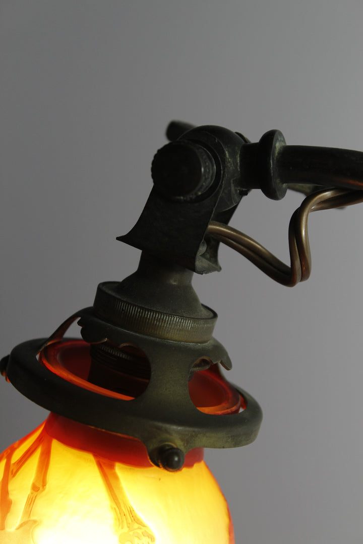 エミールガレ マグノリアの花のテーブルランプ アールヌーボー