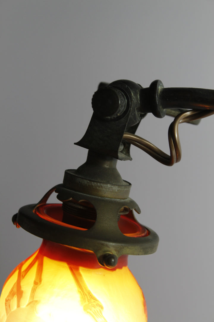 エミールガレ マグノリアの花のテーブルランプ アールヌーボー