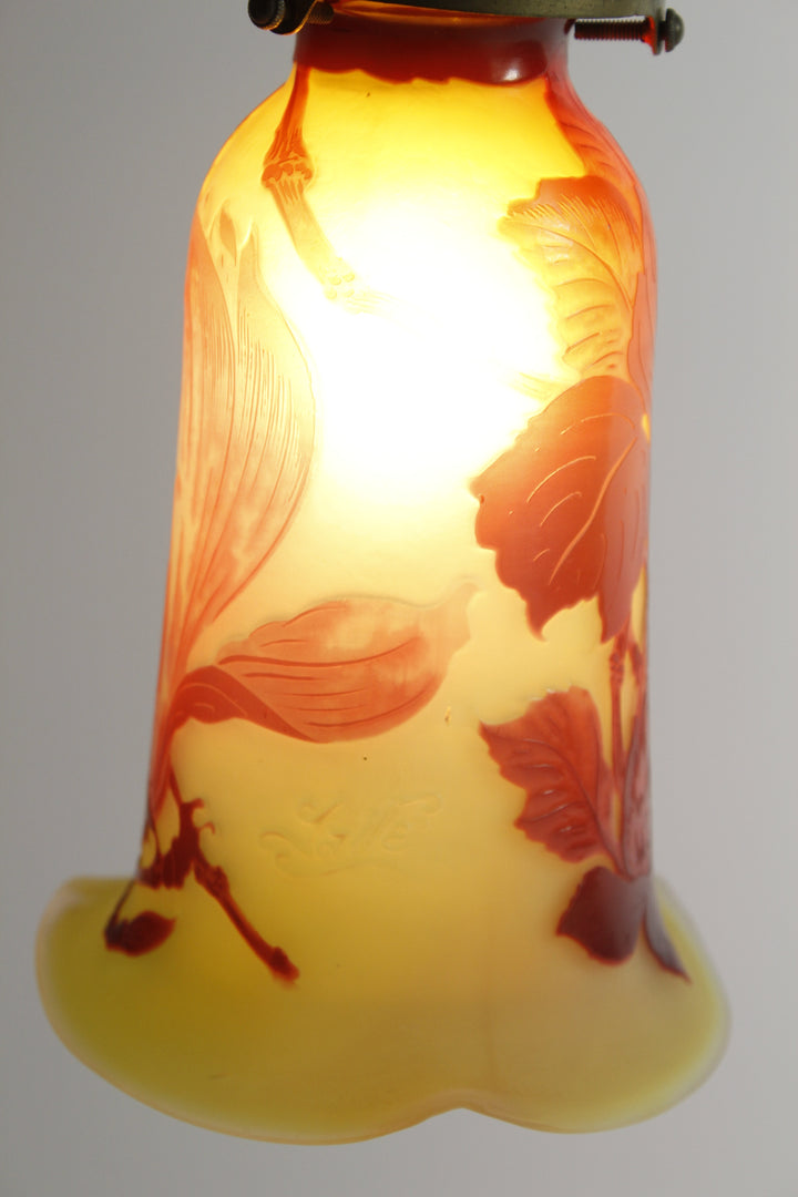 エミールガレ マグノリアの花のテーブルランプ アールヌーボー