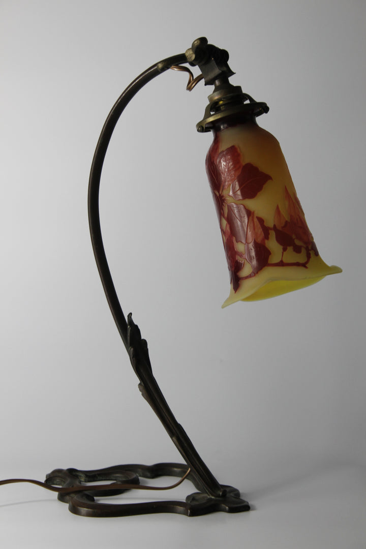 エミールガレ マグノリアの花のテーブルランプ アールヌーボー