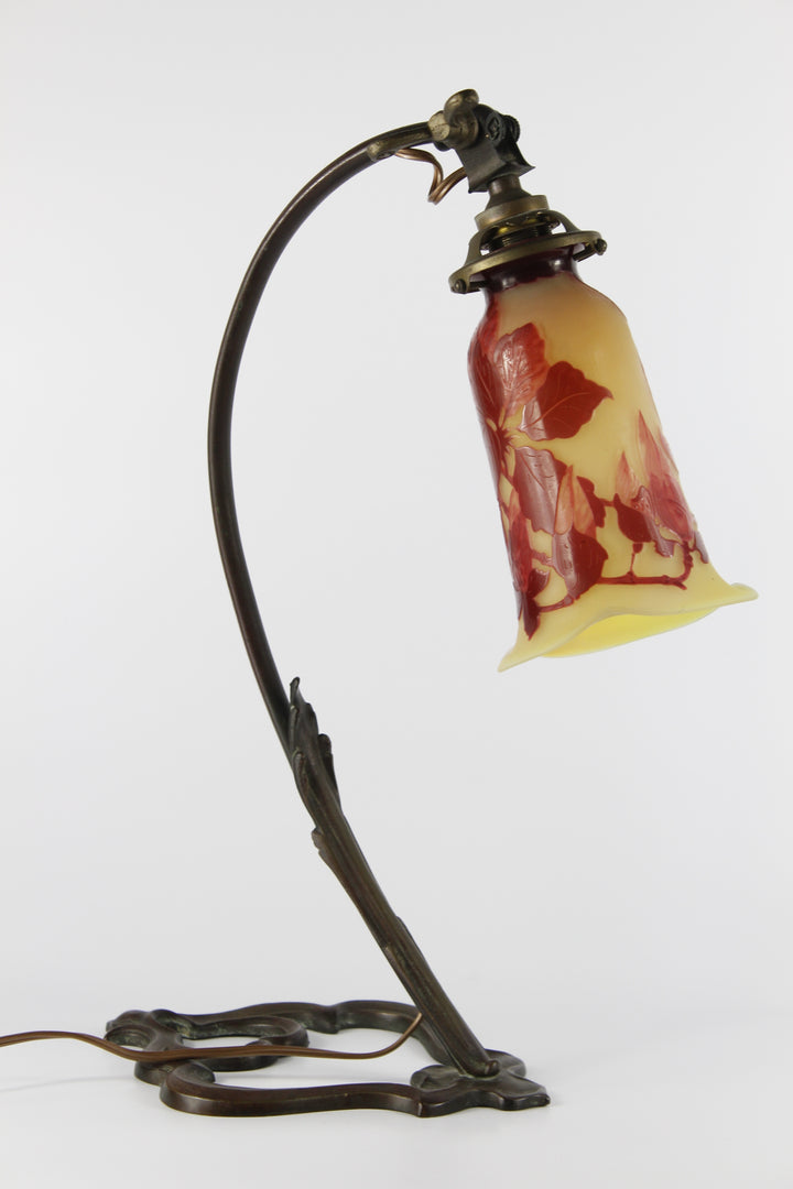 エミールガレ マグノリアの花のテーブルランプ アールヌーボー