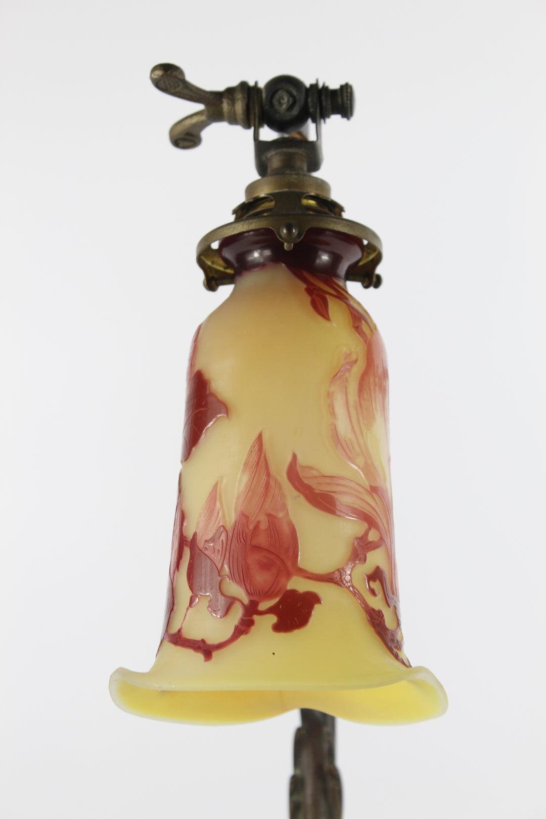 エミールガレ マグノリアの花のテーブルランプ アールヌーボー