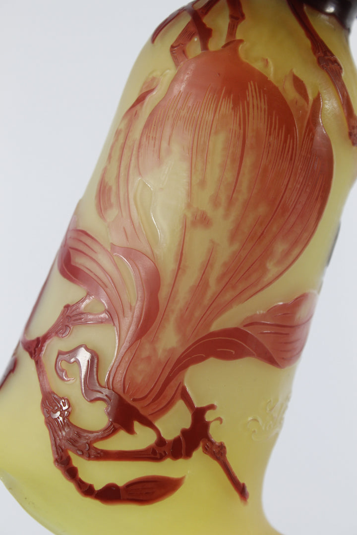 エミールガレ マグノリアの花のテーブルランプ アールヌーボー