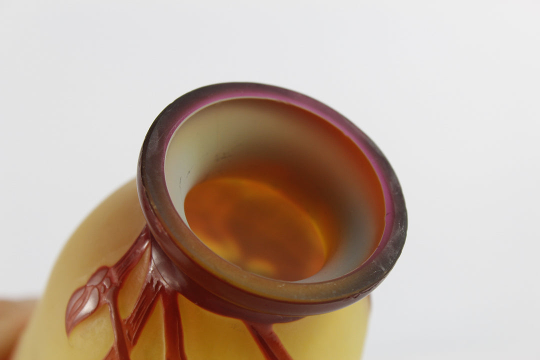 エミールガレ マグノリアの花のテーブルランプ アールヌーボー