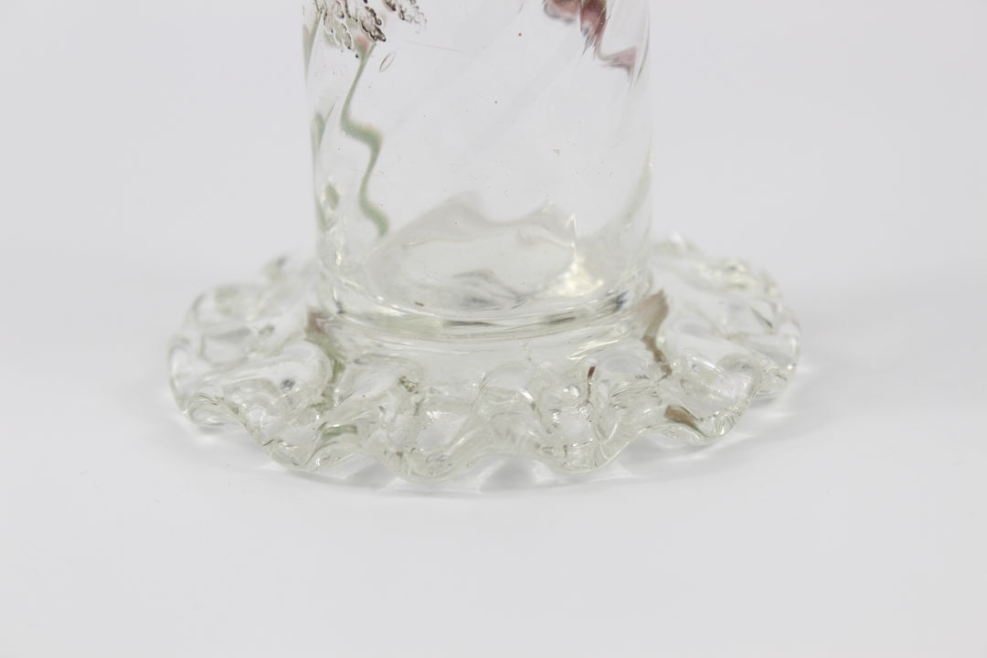 エミールガレ　エナメルガラスの初期作品　自然の草花の花瓶（ジャポニズム）