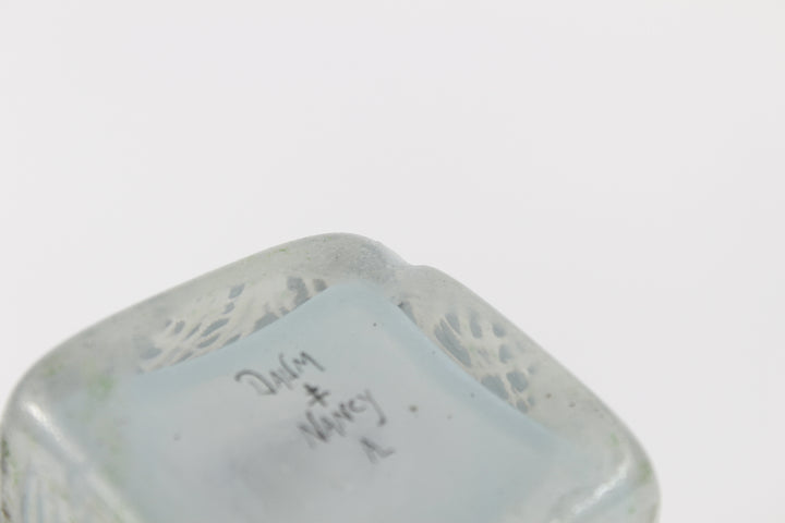 ドーム兄弟（ドームナンシー）湖と白鳥の花瓶のサイン