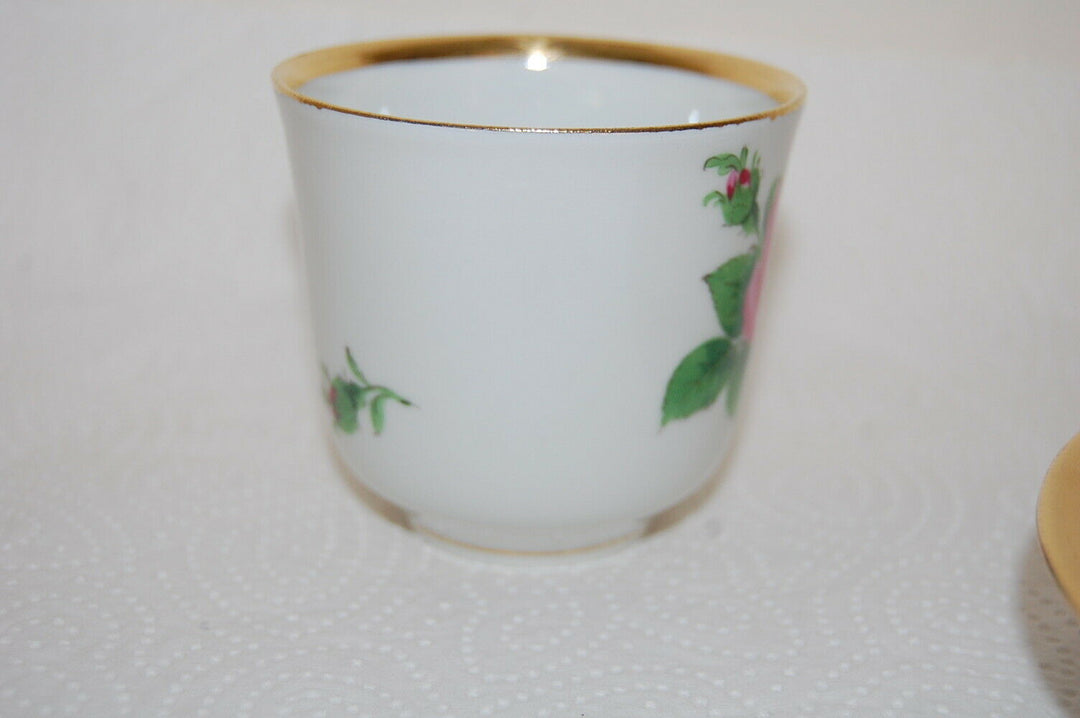 マイセン(Meissen) 　カップ・ソーサー　ピンクローズ　金縁　1級品