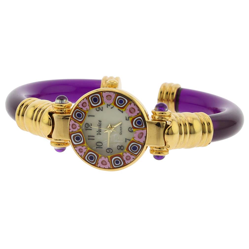 MuranoMillefioriBangleWatch-