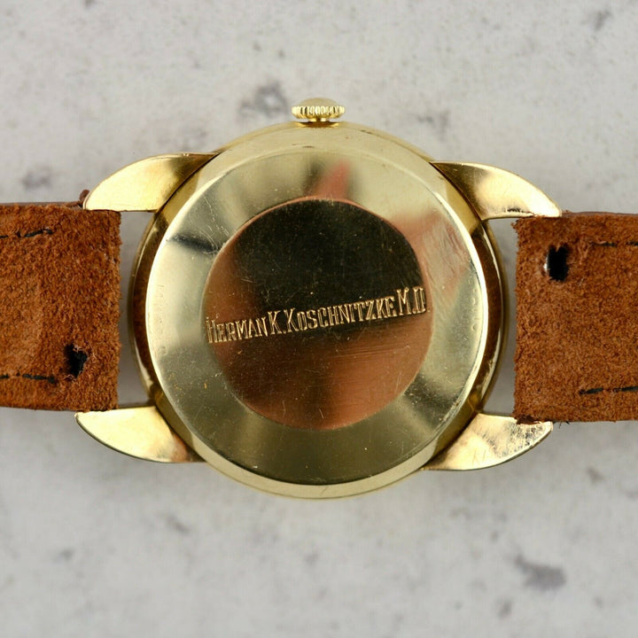 1952年　ヴィンテージ ロンジン カラトラバ　サイエンティフィックダイアル　参考番号5420 14k イエローゴールド製