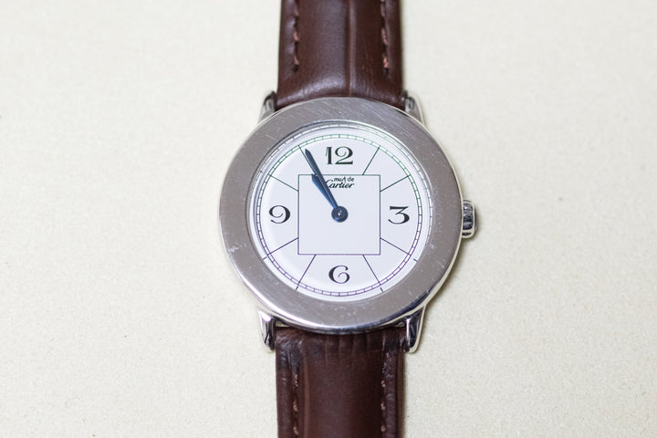 カルティエ　マストロンド　レディースラウンドウォッチ　クオーツモデル