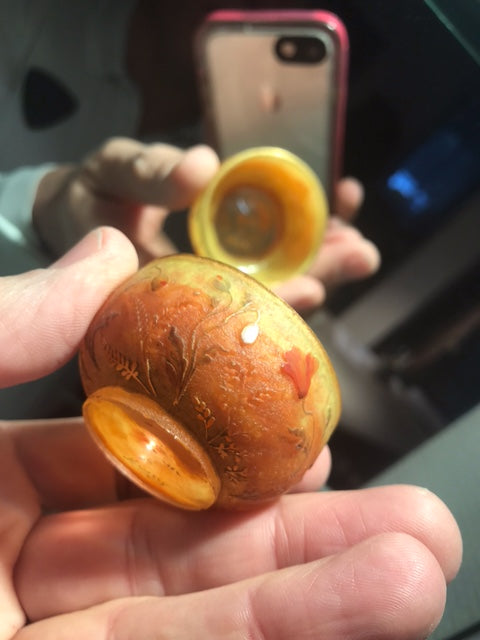 ドームナンシー （ドーム兄弟）ヒナゲシの花のミニチュアール花瓶　杯