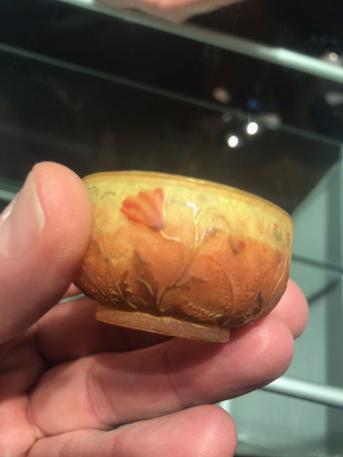 ドームナンシー （ドーム兄弟）ヒナゲシの花のミニチュアール花瓶　杯