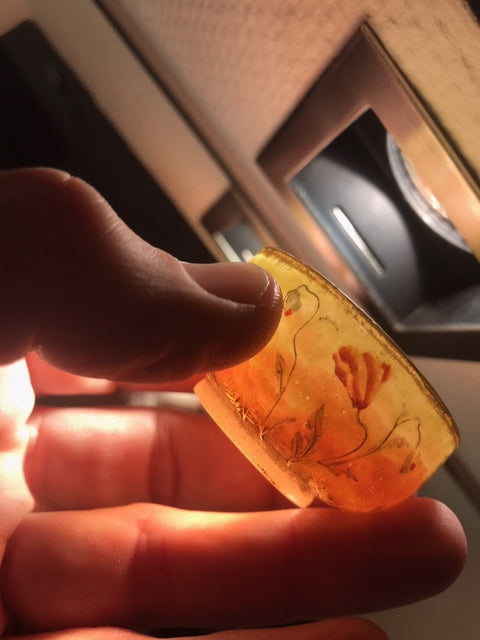 ドームナンシー （ドーム兄弟）ヒナゲシの花のミニチュアール花瓶　杯