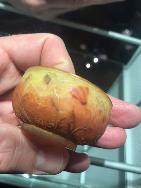 ドームナンシー （ドーム兄弟）ヒナゲシの花のミニチュアール花瓶　杯