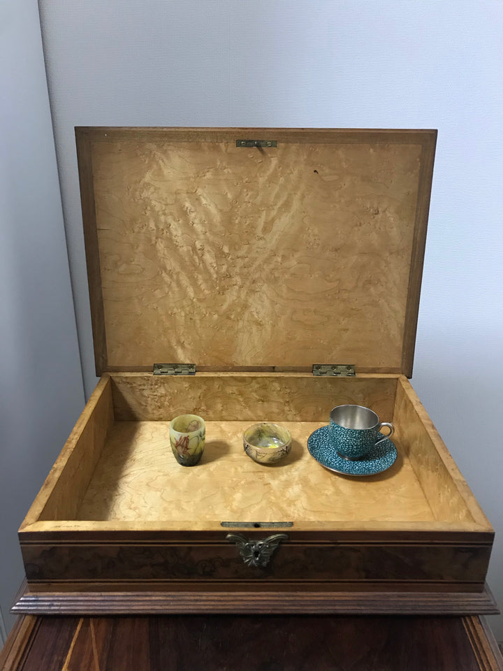 2/21日11:57分に売り切れました。エミールガレ 初期作品 マルケトリ技法を使ったボックス(木製ウッド作品)