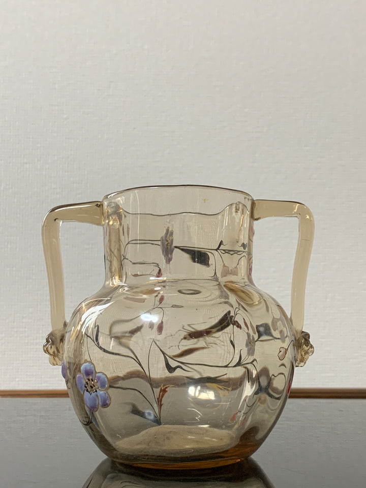 エミールガレ　エナメルガラスを使った初期作品　花紋と昆虫