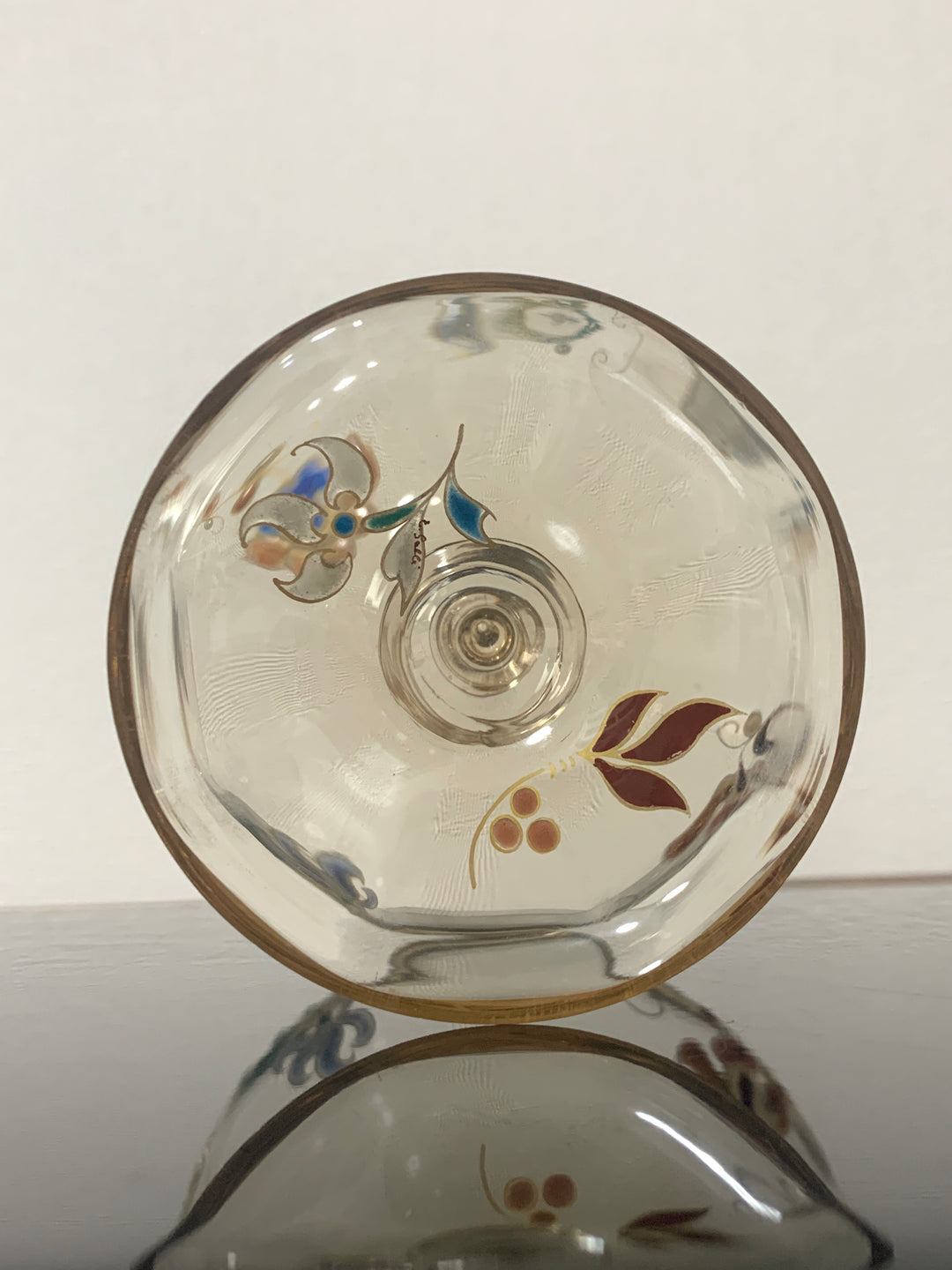 エミールガレ　エナメルガラスの初期作品　花紋クープ2