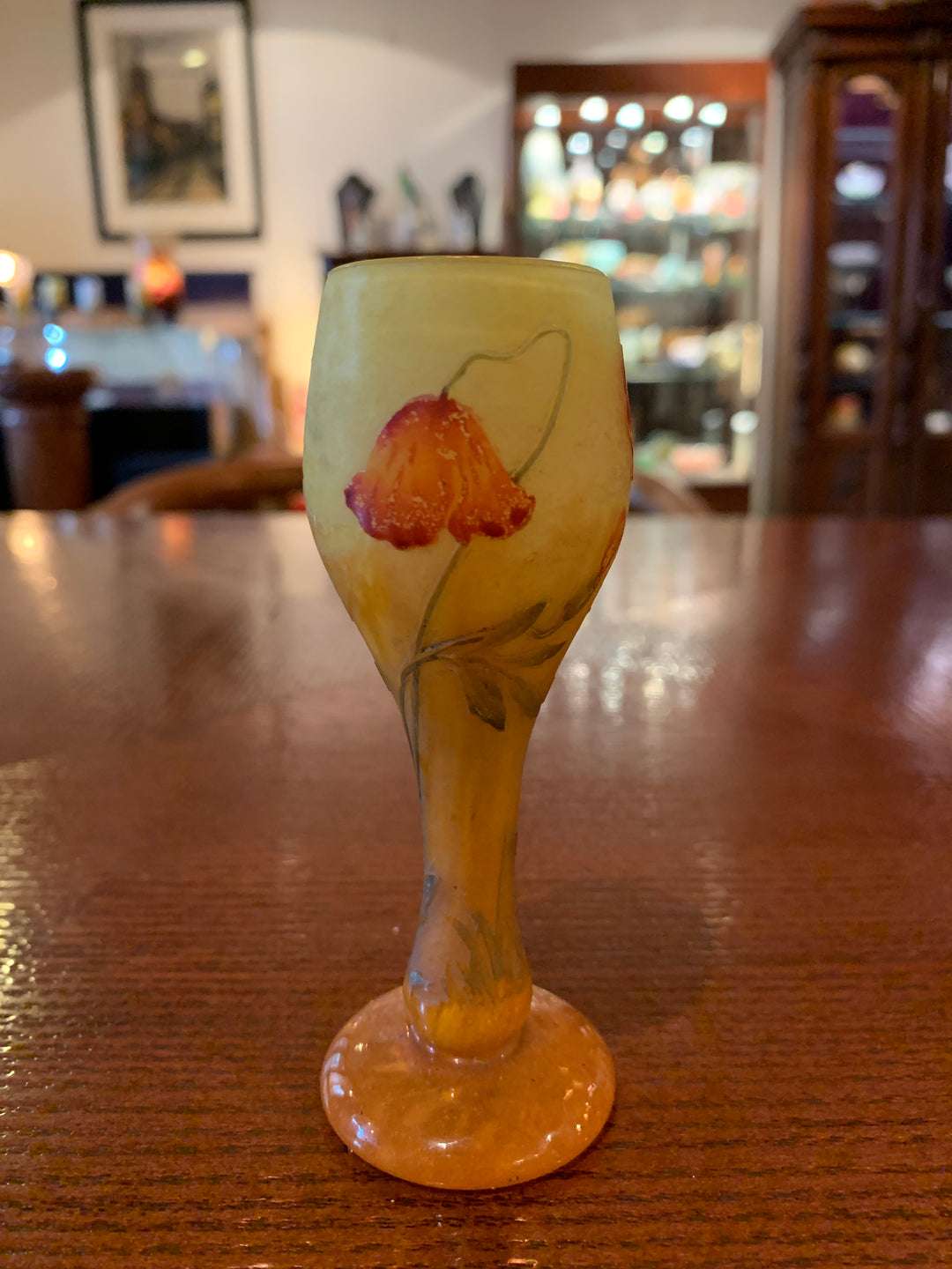 ドーム兄弟（ドームナンシー）ヒナゲシの花のくびれ型花瓶