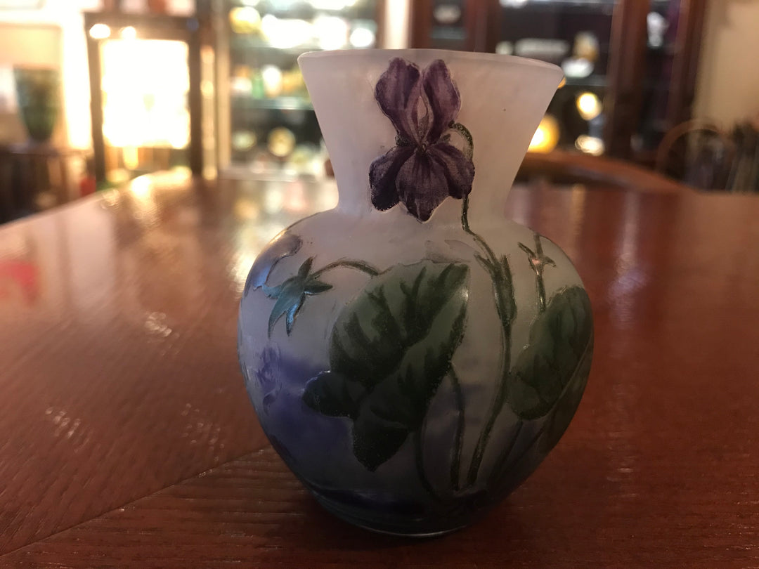 ドーム兄弟（ドームナンシー ）スミレのコロン型花瓶