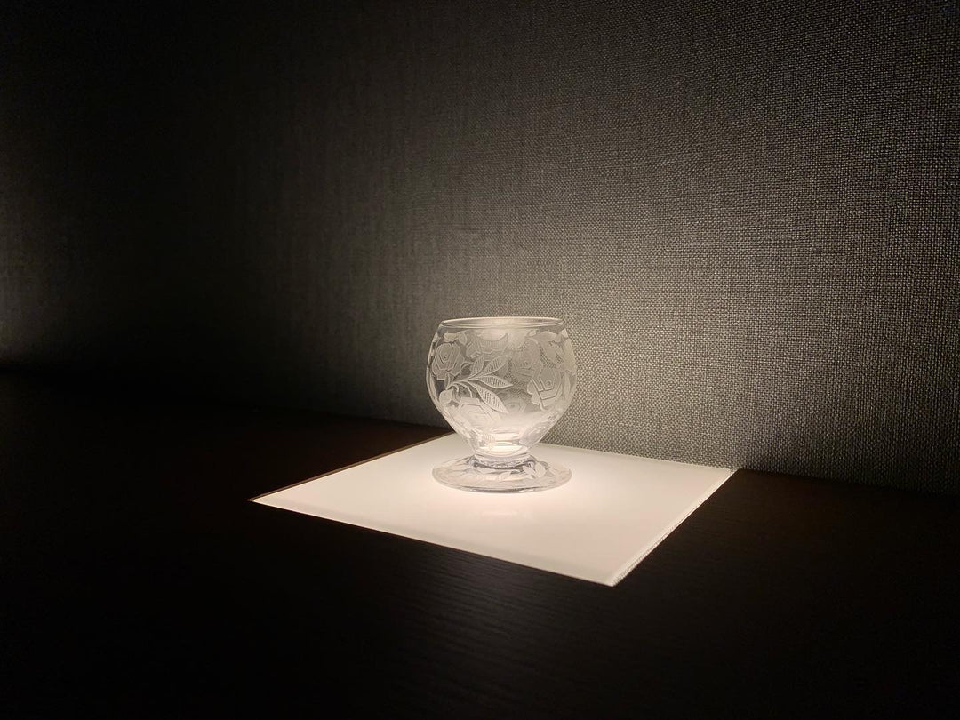 オールドバカラ　フォントネー『薔薇』極小のショットグラス２個とデカンタセット