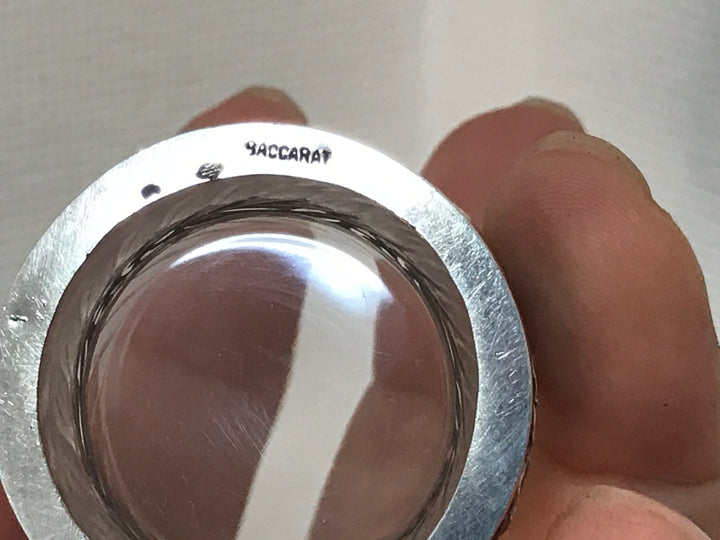 オールドバカラ　シルバーホルダーのリキュールグラス