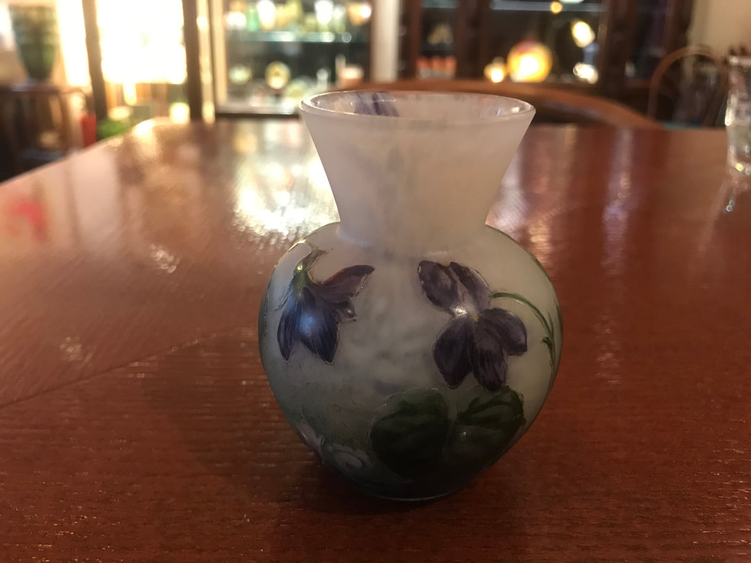 ドーム兄弟（ドームナンシー ）スミレのコロン型花瓶