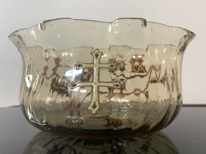 エミールガレ 初期作品 アザミが描かれた器型花瓶 – アンティーク