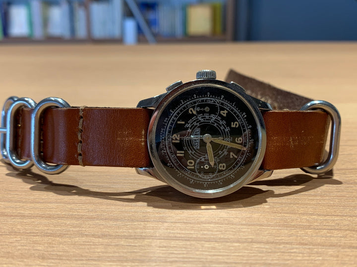 ヴィンテージ ミリタリークロノグラフ　アンジェラス　キャリバー210 CAL.210