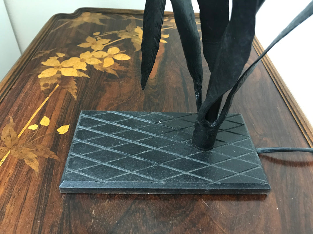 アールデコ　ヒトヨタケのテーブルランプ　シュナイダー兄弟　ル・ヴェール・フランセ