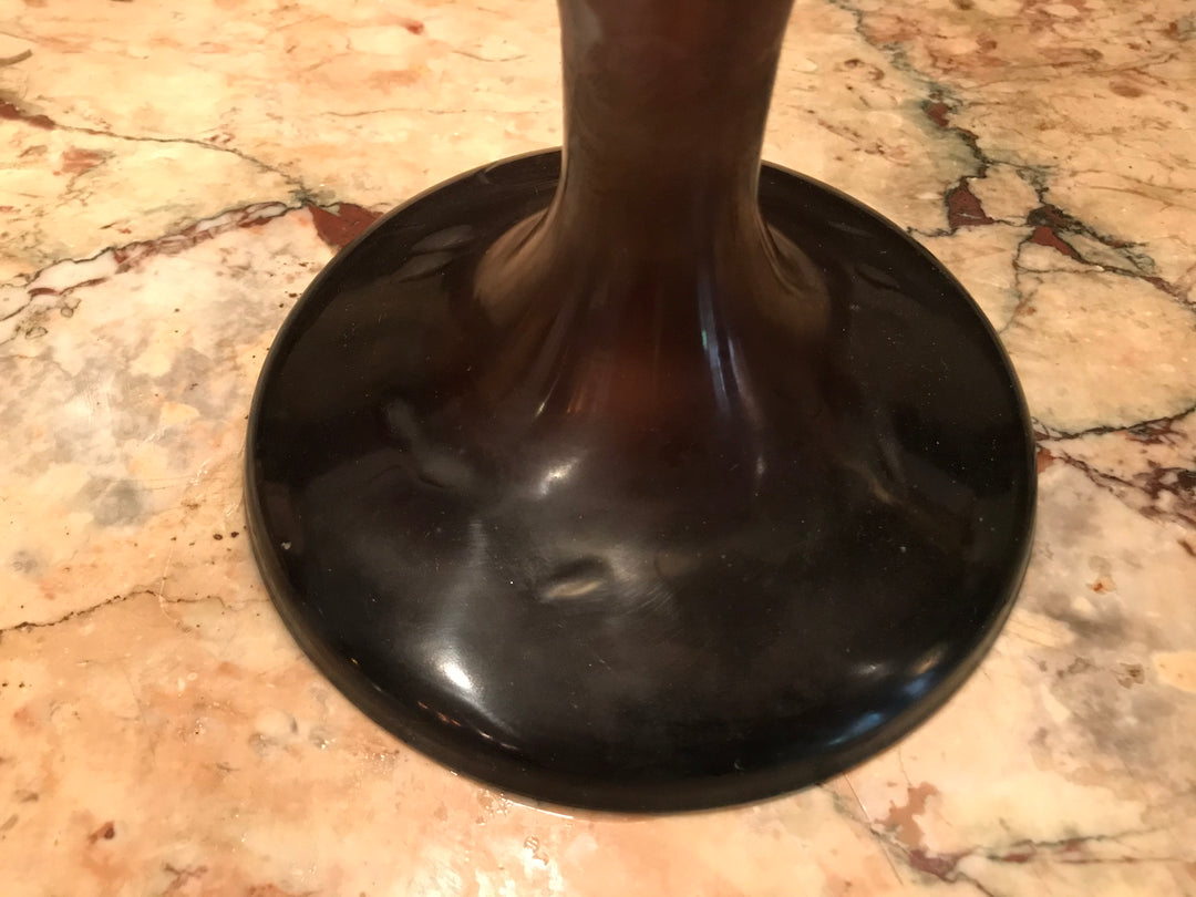 エミールガレ　山岳風景と鷲尾のアールヌーボー時代のアンティークテーブルランプ