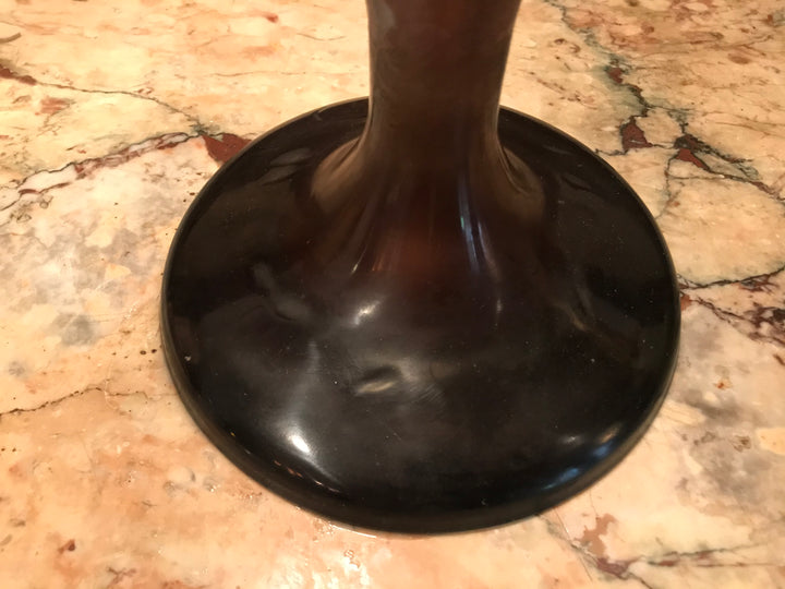 エミールガレ　山岳風景と鷲尾のアールヌーボー時代のアンティークテーブルランプ