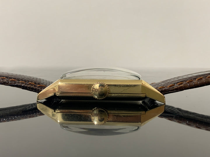 ルクルト（ジャガールクルト）レクタンギュラー型　アールデコ14k腕時計　1940年代