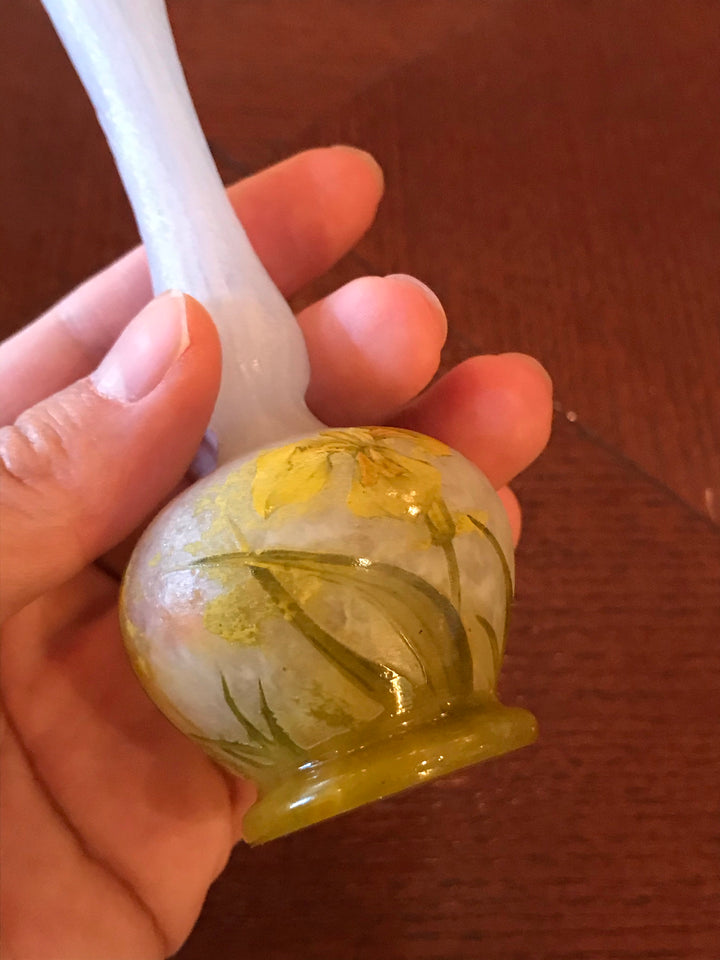 ドーム兄弟（ドームナンシー） 黄色の睡蓮の花 花瓶