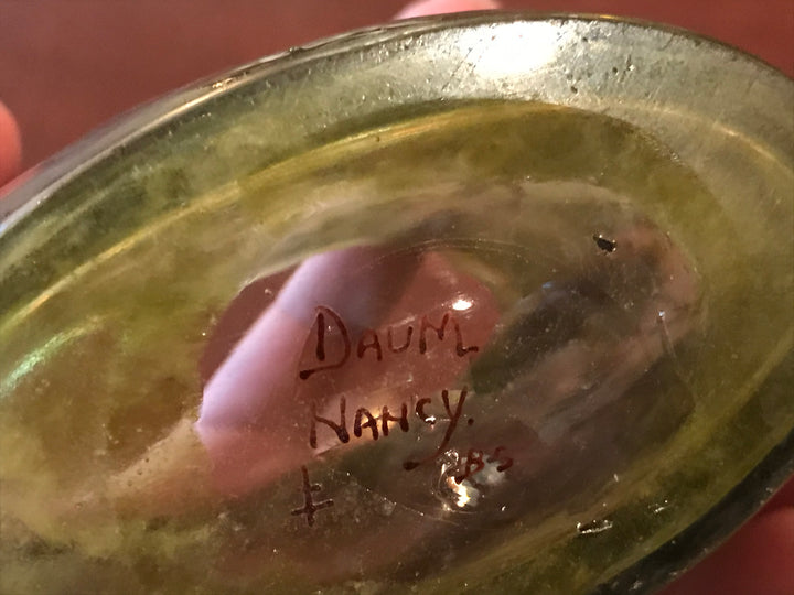 DaumNancy 　洋蘭彩 ドーム兄弟（ドームナンシー）フクシアの花が描かれた花瓶