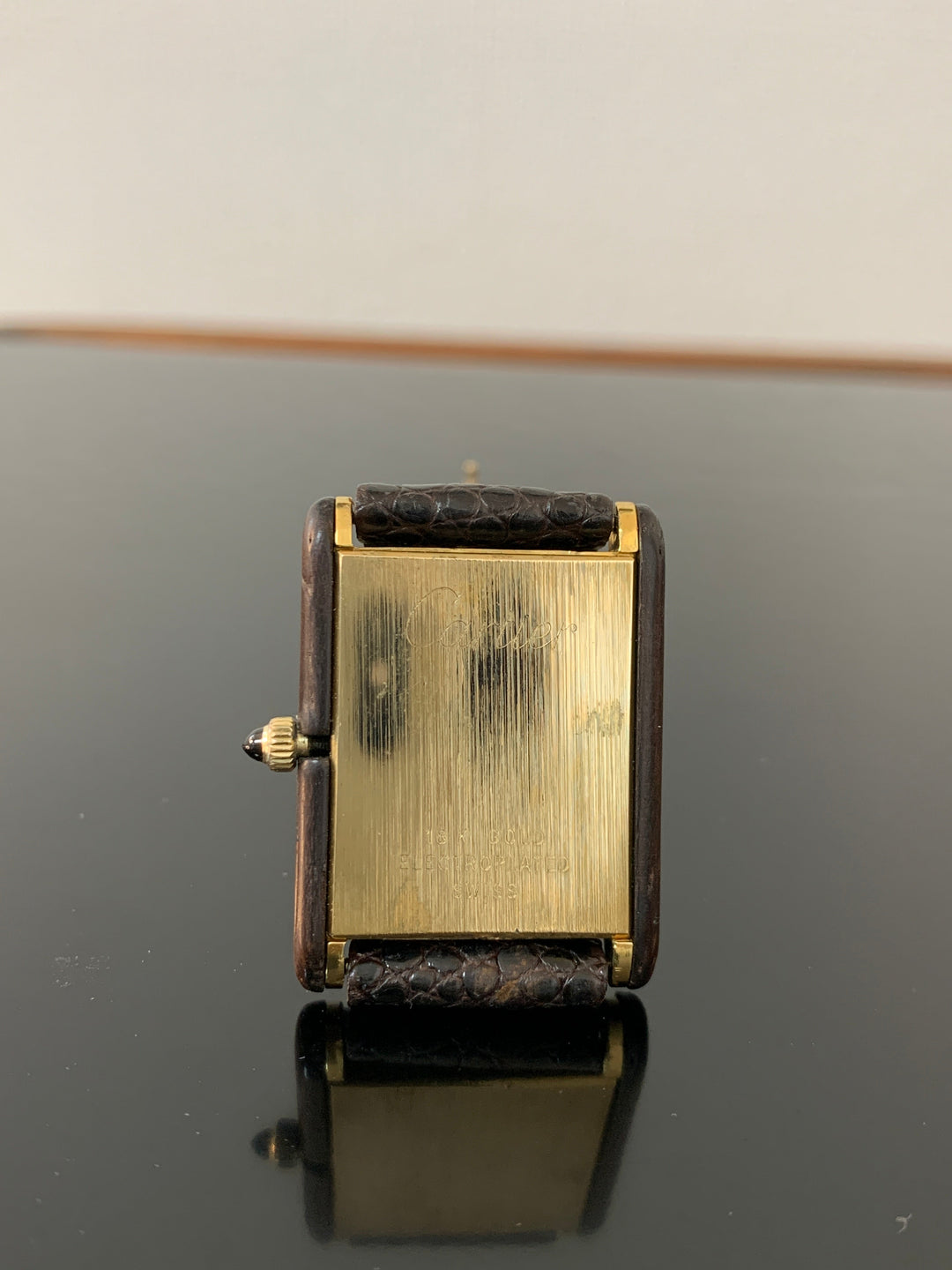 カルティエ　タンク　レクタンギュラー型　18kフィルム　アールデコウォッチ