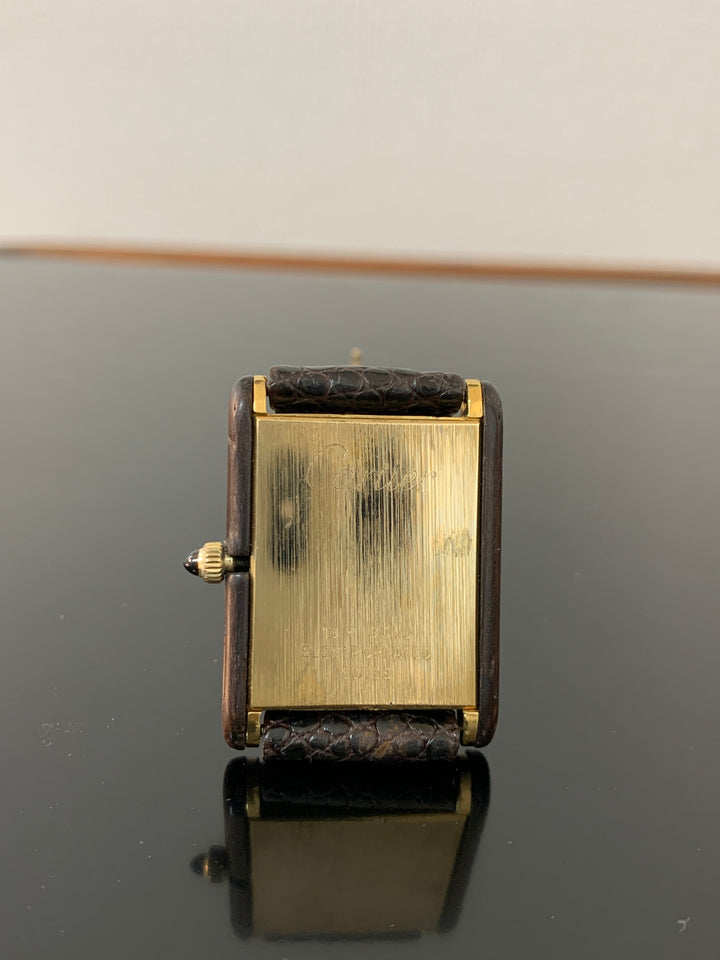 カルティエ　タンク　レクタンギュラー型　18kフィルム　アールデコウォッチ