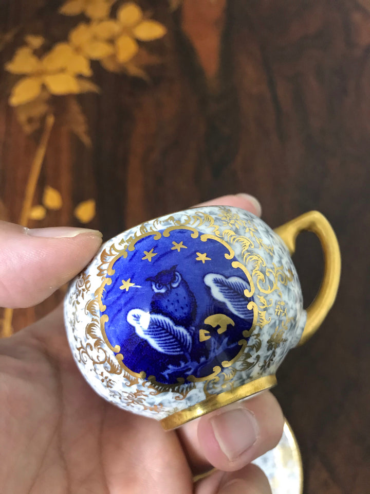 コールポート coalport フクロウのデミタスカップ＆ソーサー