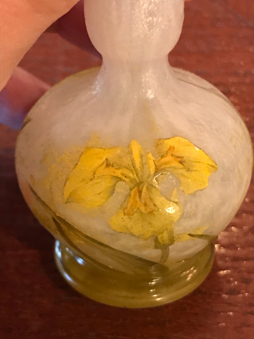 ドーム兄弟（ドームナンシー） 黄色の睡蓮の花 花瓶