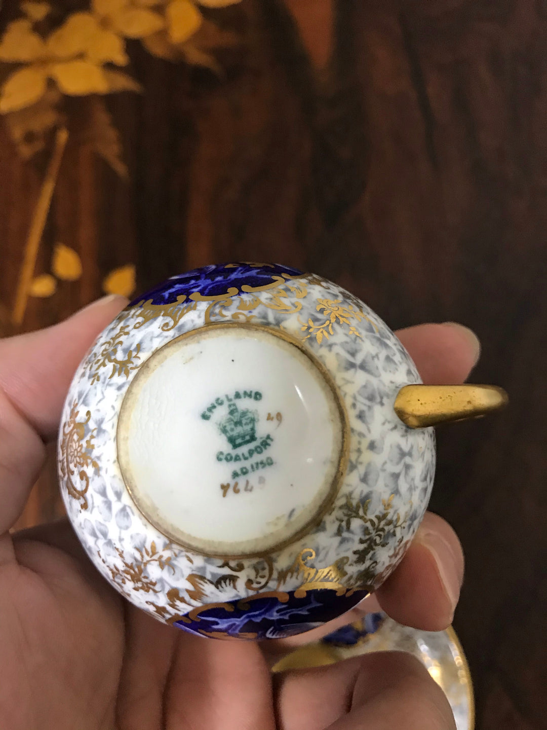 コールポート coalport フクロウのデミタスカップ＆ソーサー