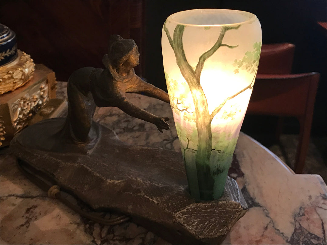 ドーム兄弟（ドームナンシー ）夏の風景のテーブルランプ