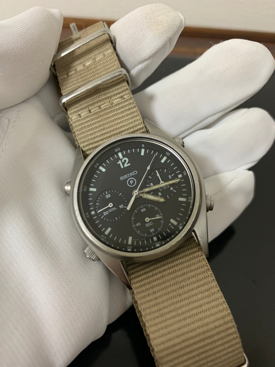 オーバーホール済み　SEIKO イギリス空軍クロノグラフ　GEN1