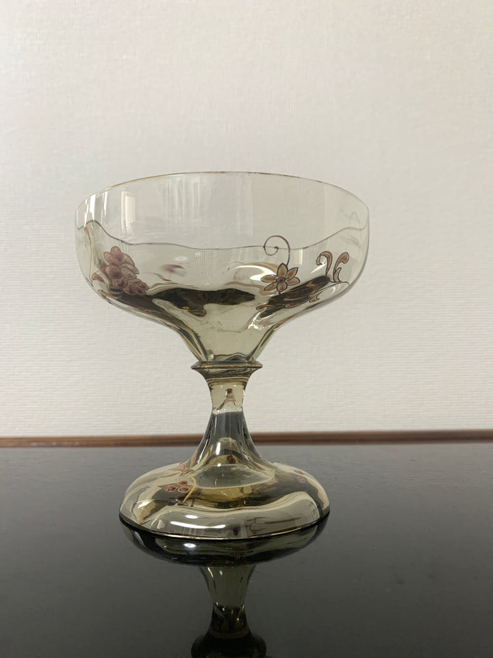 エミールガレ　エナメルガラスの初期作品　花紋クープ1