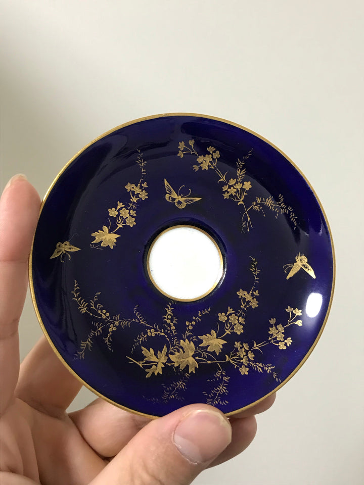 コールポート(COALPORT) ジャポニズム文様（自然と蝶々）のカップ＆ソーサー