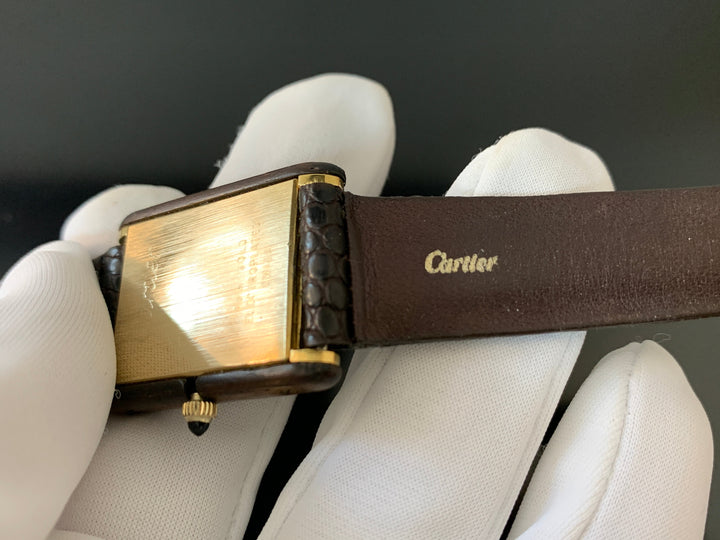 カルティエ　タンク　レクタンギュラー型　18kフィルム　アールデコウォッチ