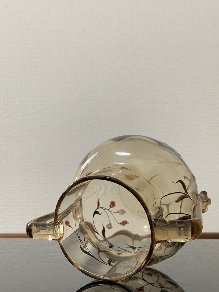 エミールガレ　エナメルガラスを使った初期作品　花紋と昆虫
