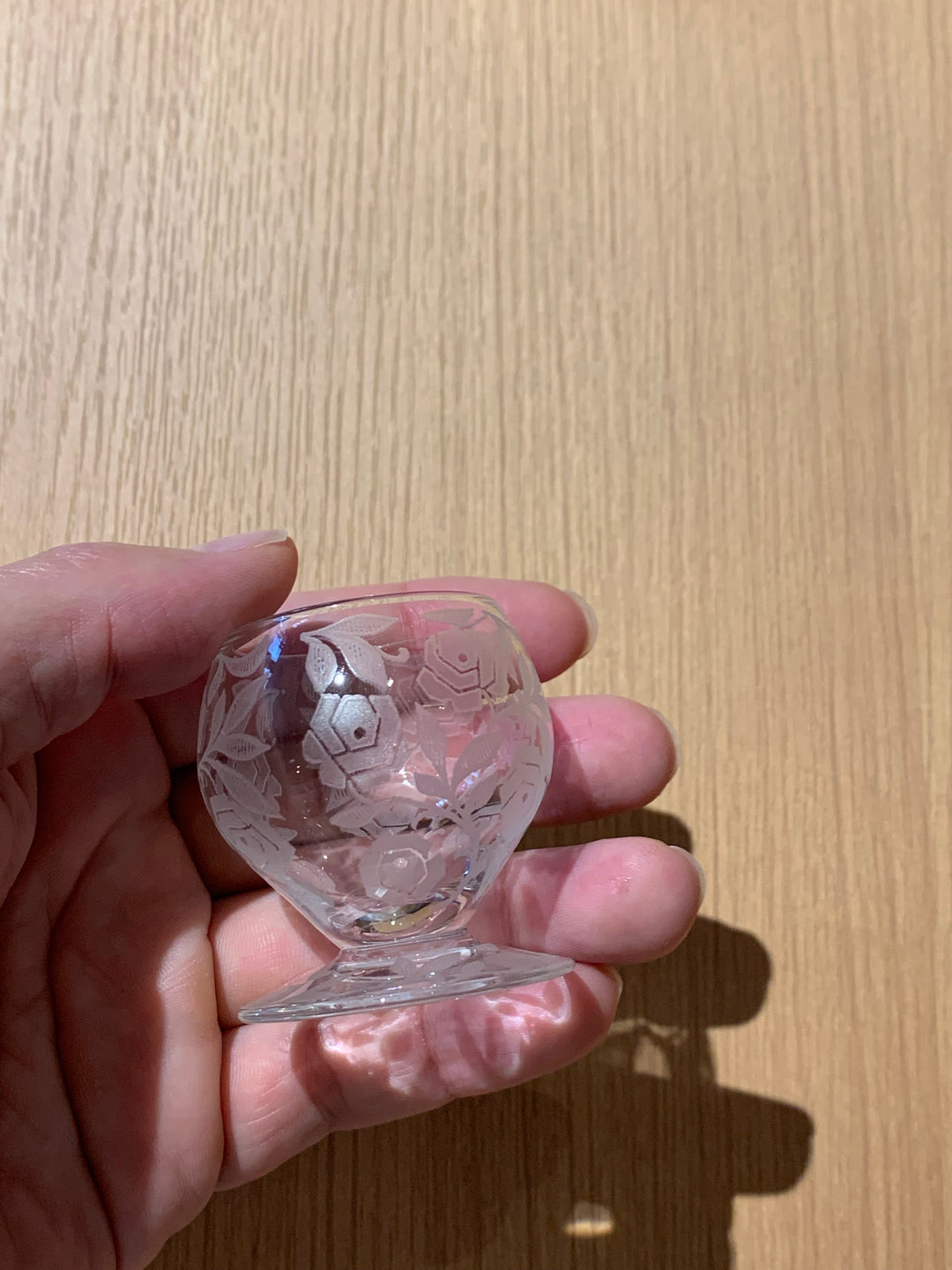 オールドバカラ　フォントネー『薔薇』極小のショットグラス